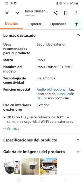 Cámara de Seguridad Imou Cruiser SE+