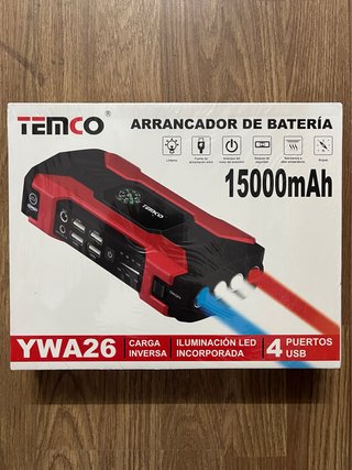 Arrancador de Batería TEMCO YWA26 15000mAh