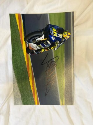 Foto autografata da Valentino Rossi