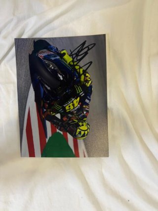 Foto autografata da Valentino Rossi