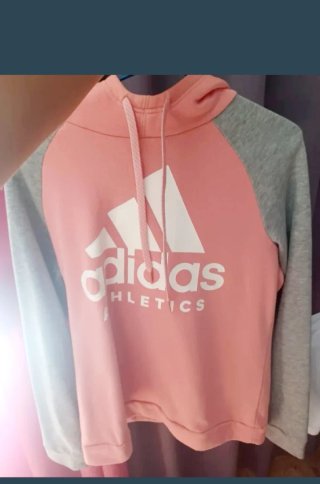 Chandal Adidas Athletics Rosa y Gris
