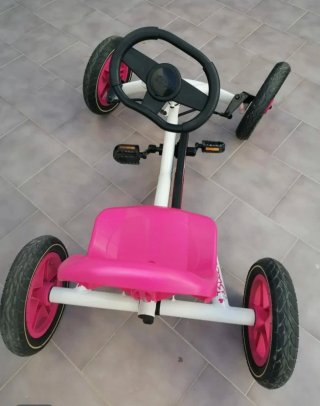 Coche de pedales Berg Buddy Rosa