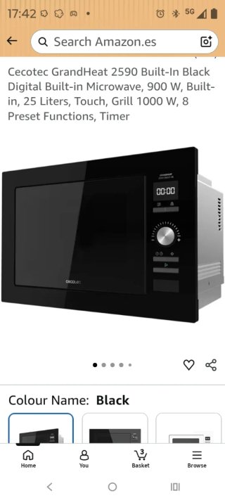 Microondas Encastrable Cecotec GrandHeat