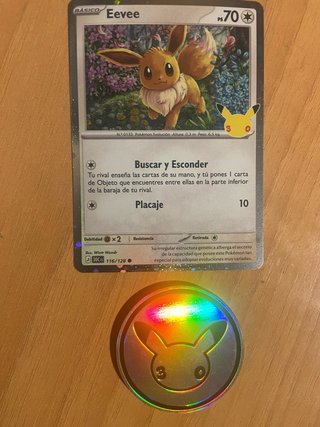 Carta Evee Promo + Moneda 30 Aniversario