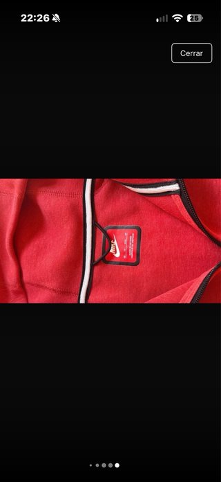 Sudadera Nike Tech Fleece Roja Talla XS