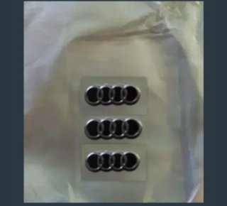 Lote 3 insignias Audi para llave