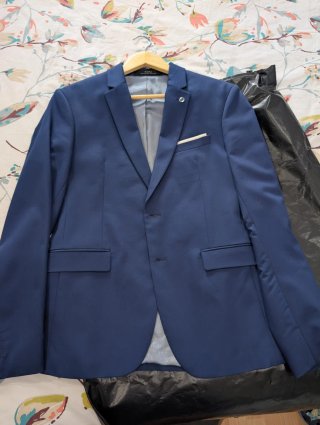 Traje azul Zara Talla M