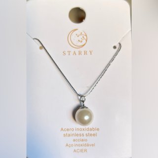 Collar Plata con Perla Blanca