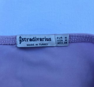 Top Curto Lilas Stradivarius