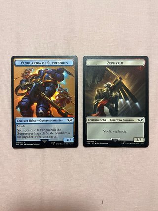 Cartas Magic warhammer 40k Vanguardia y Zephyrim