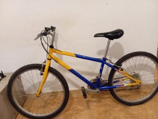 Bicicletas Montaña Azul y Amarilla