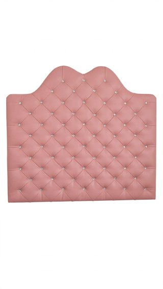 Cabecero Tapizado Rosa con Detalles