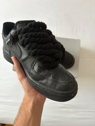 Nike Air Force 1 Rope Laces Negras