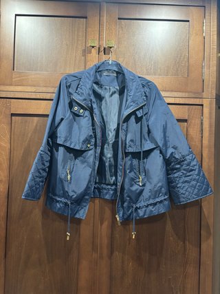 Parka impermeable corta Sfera azul
