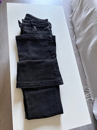 Vaqueros Mango Flare Tiro Alto Talla M
