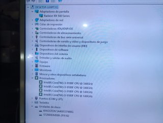 Torre PC i3 9100f 8GB DDR4 SSD 480GB RX560 4GB