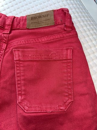 Pantalones acampanados rojos Brownie
