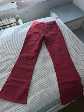 Pantalones acampanados rojos Brownie