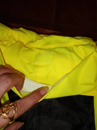 Chaquetón de trabajo amarillo y negro