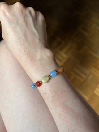 Pulsera de Piedra Natural Multicolor
