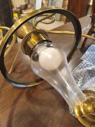 Lámpara de techo vintage estilo quinqué