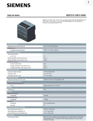 Siemens SIMATIC S7-1200 CPU 1212C