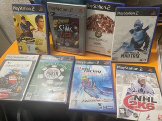 Lote 7 Juegos PS2: PES 6, MotoGP 3, NHL 2K6, Esp