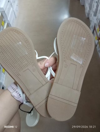 Sandali Renda schiava bianchi taglia 40