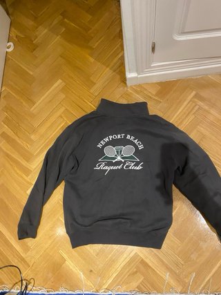 Sudadera Hollister negra con cremallera