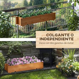Jardinera de Madera para Balcón