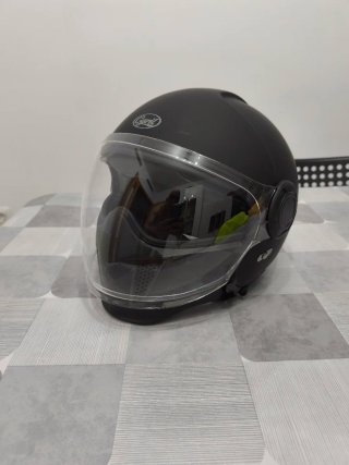 Casco para Moto marca Cyril OP12A Negro talla XL
