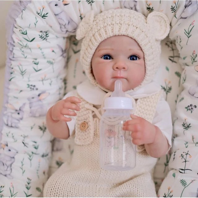 Boneca reborn bebê de silicone