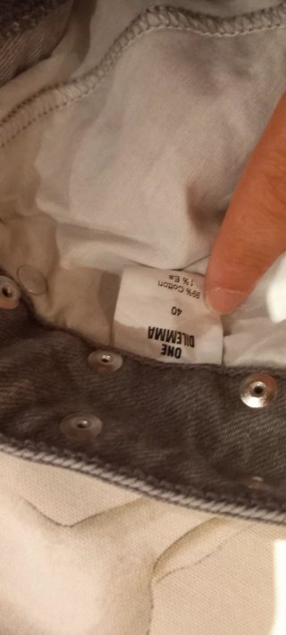 Jeans One Dilema Gris Talla 40