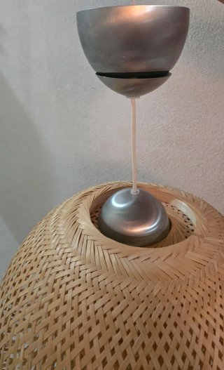 Lámpara BÖJA Ikea Bambú y Metal