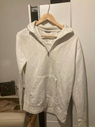 Sudadera Pull&Bear blanca cuello alto