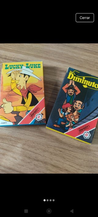 2 Barajas de Cartas Fournier: Lucky Luke y Diminut
