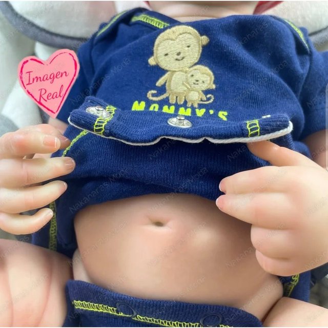 Boneca reborn bebê de silicone