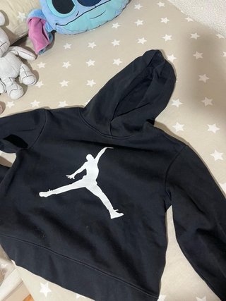 Sudadera Jordan Niña Negra Talla 12-13 niña