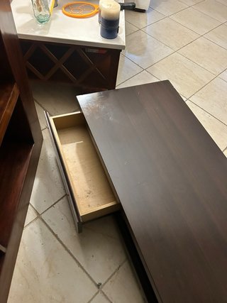 Mueble bajo TV madera wengue