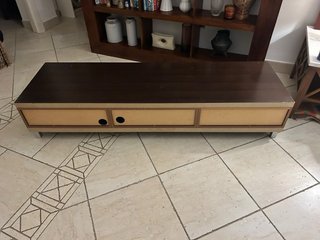 Mueble bajo TV madera wengue