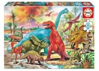 Puzzle Educa 100 piezas Dinosaurios