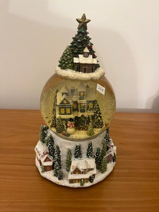 Bola de nieve musical Navidad 24cm