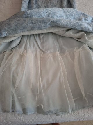 Vestido azul con textura