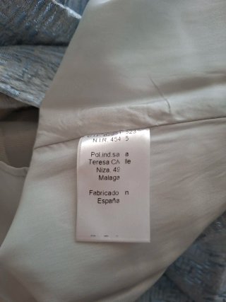 Vestido azul con textura