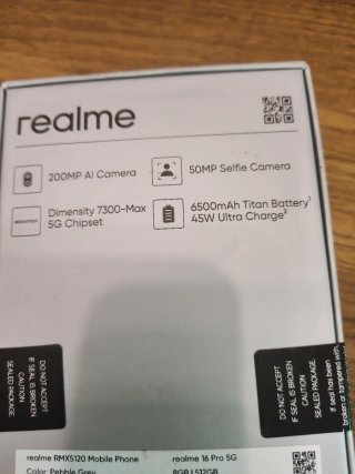 Realme 16 Pro 5G 8/512GB sin desprecintar