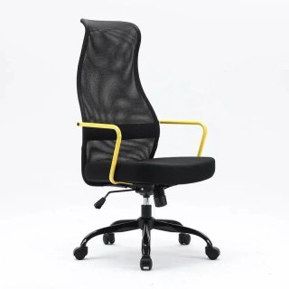 Silla de oficina ergonómica negro/amarillo NUEVA