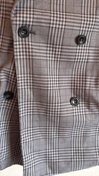 Blazer Oversize H&M Gris Talla L