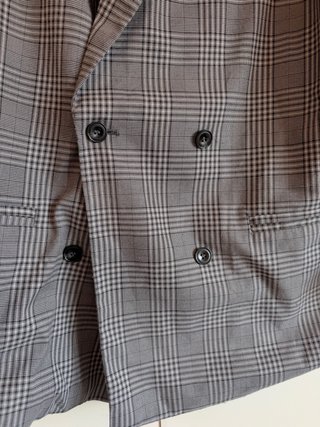 Blazer Oversize H&M Gris Talla L