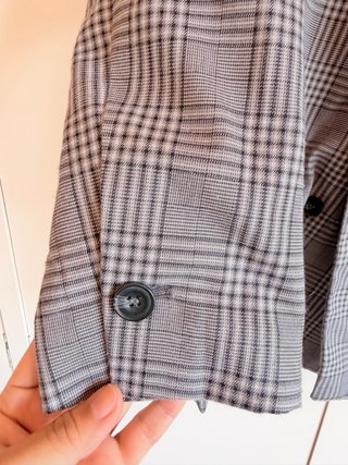 Blazer Oversize H&M Gris Talla L