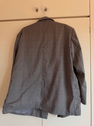 Blazer Oversize H&M Gris Talla L